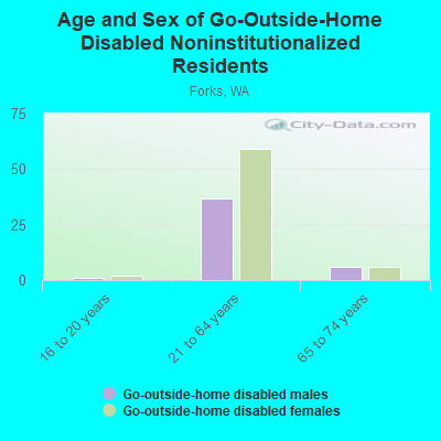 Age and Sex of Go-Outside-Home Disabled Noninstitutionalized Residents