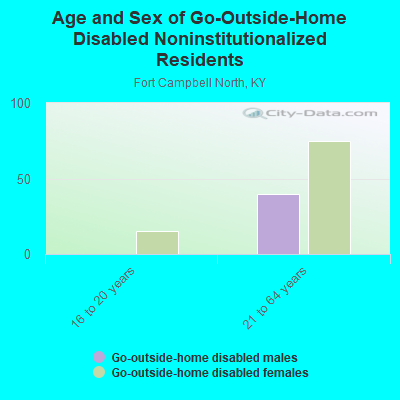 Age and Sex of Go-Outside-Home Disabled Noninstitutionalized Residents