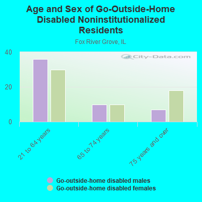 Age and Sex of Go-Outside-Home Disabled Noninstitutionalized Residents