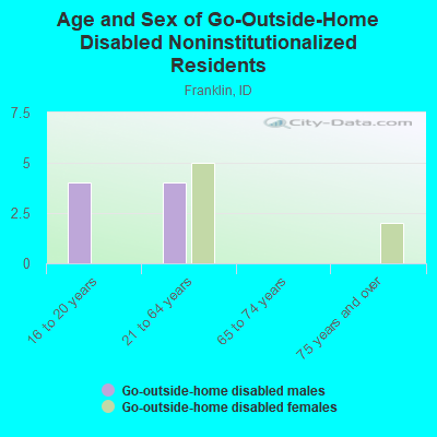 Age and Sex of Go-Outside-Home Disabled Noninstitutionalized Residents