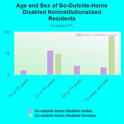 Age and Sex of Go-Outside-Home Disabled Noninstitutionalized Residents