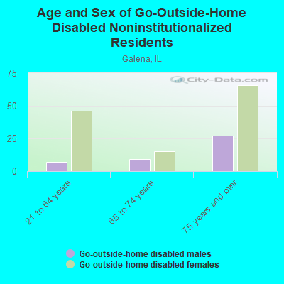 Age and Sex of Go-Outside-Home Disabled Noninstitutionalized Residents