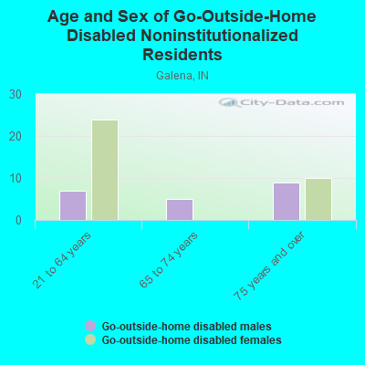 Age and Sex of Go-Outside-Home Disabled Noninstitutionalized Residents