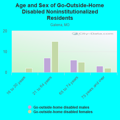 Age and Sex of Go-Outside-Home Disabled Noninstitutionalized Residents