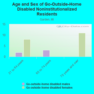 Age and Sex of Go-Outside-Home Disabled Noninstitutionalized Residents