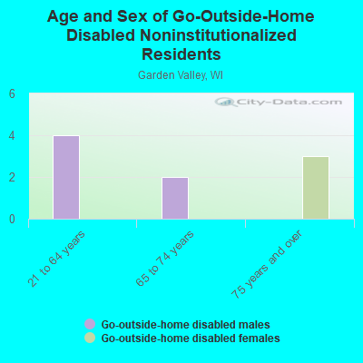 Age and Sex of Go-Outside-Home Disabled Noninstitutionalized Residents