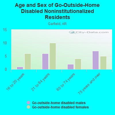 Age and Sex of Go-Outside-Home Disabled Noninstitutionalized Residents