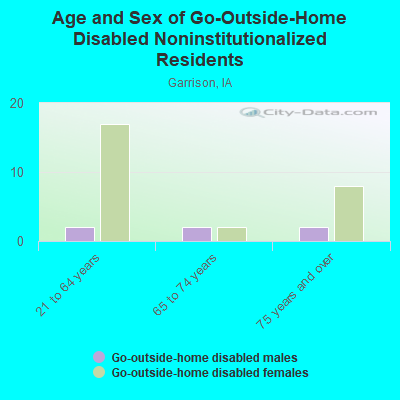 Age and Sex of Go-Outside-Home Disabled Noninstitutionalized Residents