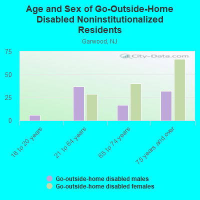 Age and Sex of Go-Outside-Home Disabled Noninstitutionalized Residents