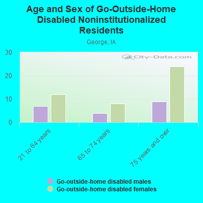 Age and Sex of Go-Outside-Home Disabled Noninstitutionalized Residents