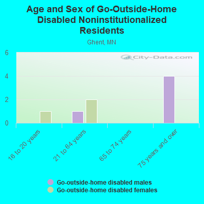 Age and Sex of Go-Outside-Home Disabled Noninstitutionalized Residents