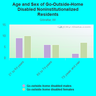 Age and Sex of Go-Outside-Home Disabled Noninstitutionalized Residents