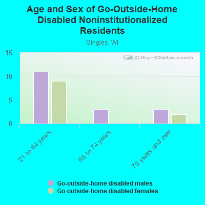 Age and Sex of Go-Outside-Home Disabled Noninstitutionalized Residents