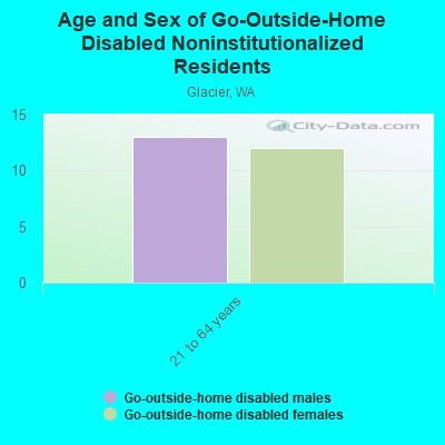 Age and Sex of Go-Outside-Home Disabled Noninstitutionalized Residents