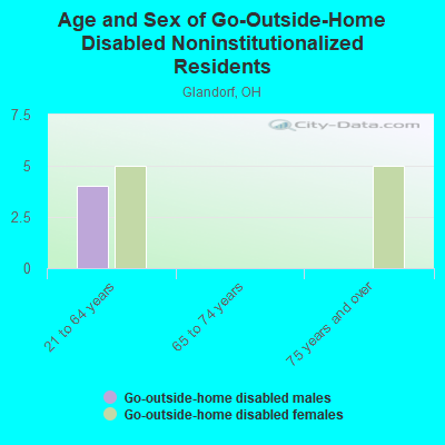 Age and Sex of Go-Outside-Home Disabled Noninstitutionalized Residents