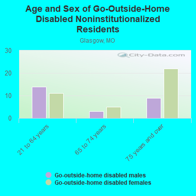 Age and Sex of Go-Outside-Home Disabled Noninstitutionalized Residents