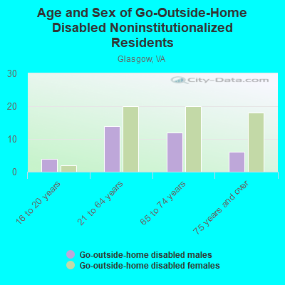 Age and Sex of Go-Outside-Home Disabled Noninstitutionalized Residents