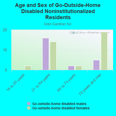 Age and Sex of Go-Outside-Home Disabled Noninstitutionalized Residents