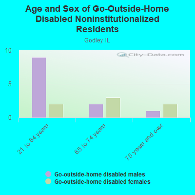 Age and Sex of Go-Outside-Home Disabled Noninstitutionalized Residents