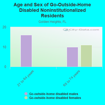 Age and Sex of Go-Outside-Home Disabled Noninstitutionalized Residents