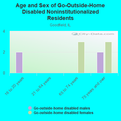 Age and Sex of Go-Outside-Home Disabled Noninstitutionalized Residents