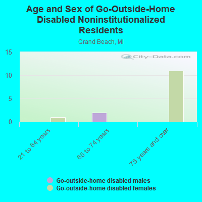 Age and Sex of Go-Outside-Home Disabled Noninstitutionalized Residents