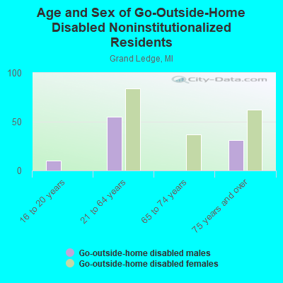 Age and Sex of Go-Outside-Home Disabled Noninstitutionalized Residents