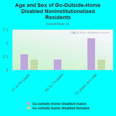 Age and Sex of Go-Outside-Home Disabled Noninstitutionalized Residents