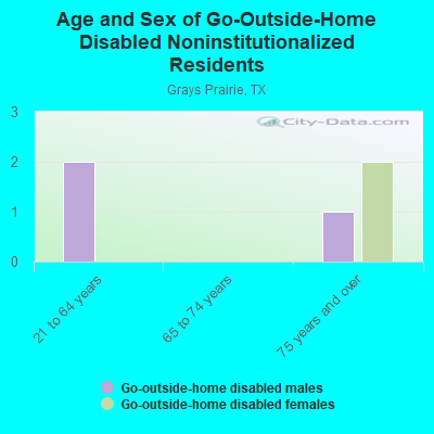 Age and Sex of Go-Outside-Home Disabled Noninstitutionalized Residents