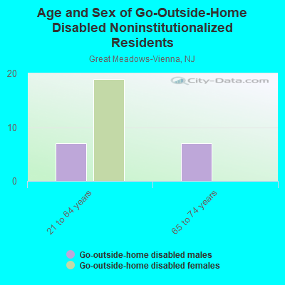 Age and Sex of Go-Outside-Home Disabled Noninstitutionalized Residents