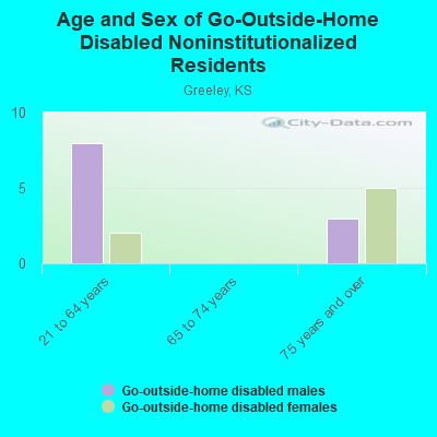 Age and Sex of Go-Outside-Home Disabled Noninstitutionalized Residents