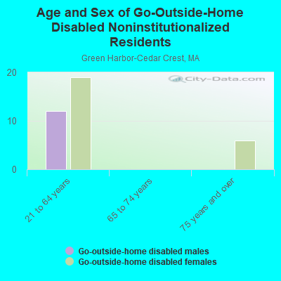 Age and Sex of Go-Outside-Home Disabled Noninstitutionalized Residents