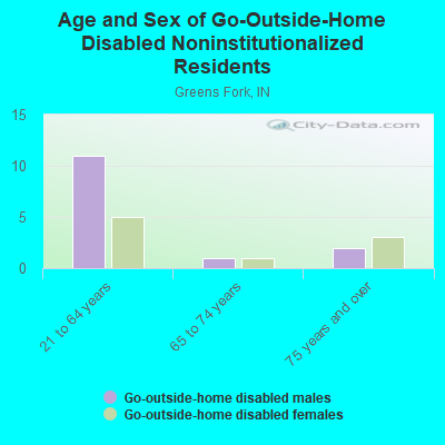 Age and Sex of Go-Outside-Home Disabled Noninstitutionalized Residents