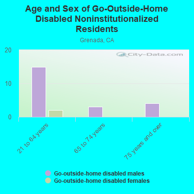 Age and Sex of Go-Outside-Home Disabled Noninstitutionalized Residents