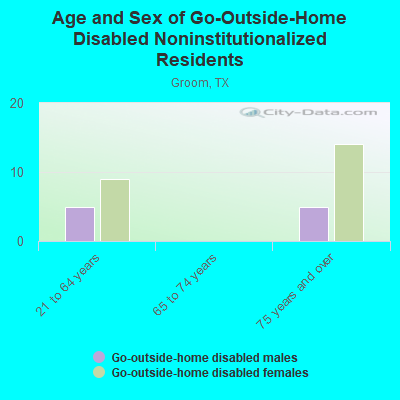 Age and Sex of Go-Outside-Home Disabled Noninstitutionalized Residents