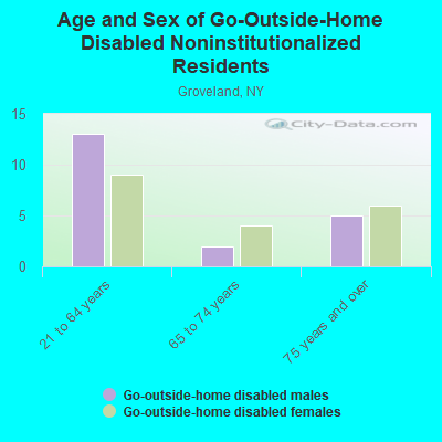 Age and Sex of Go-Outside-Home Disabled Noninstitutionalized Residents