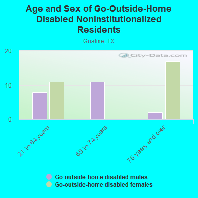 Age and Sex of Go-Outside-Home Disabled Noninstitutionalized Residents