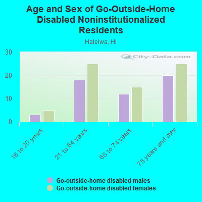 Age and Sex of Go-Outside-Home Disabled Noninstitutionalized Residents