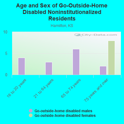 Age and Sex of Go-Outside-Home Disabled Noninstitutionalized Residents