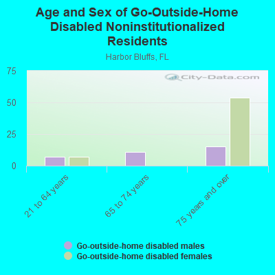 Age and Sex of Go-Outside-Home Disabled Noninstitutionalized Residents