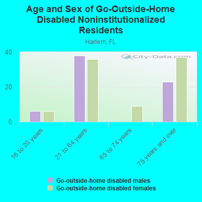 Age and Sex of Go-Outside-Home Disabled Noninstitutionalized Residents