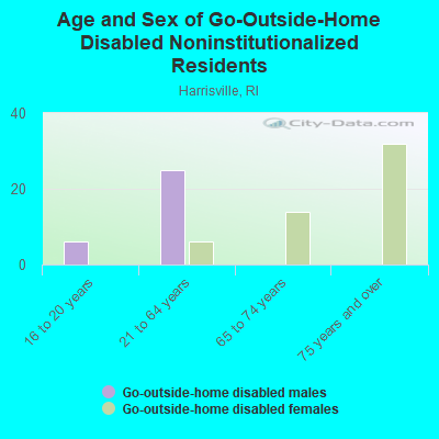 Age and Sex of Go-Outside-Home Disabled Noninstitutionalized Residents