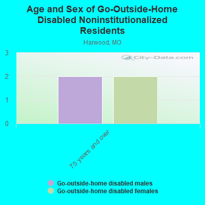 Age and Sex of Go-Outside-Home Disabled Noninstitutionalized Residents