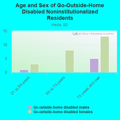 Age and Sex of Go-Outside-Home Disabled Noninstitutionalized Residents