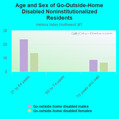 Age and Sex of Go-Outside-Home Disabled Noninstitutionalized Residents