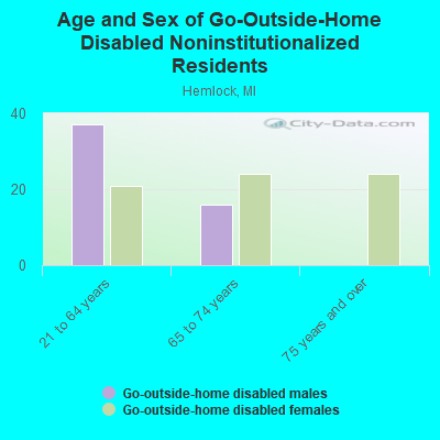 Age and Sex of Go-Outside-Home Disabled Noninstitutionalized Residents