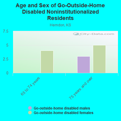 Age and Sex of Go-Outside-Home Disabled Noninstitutionalized Residents