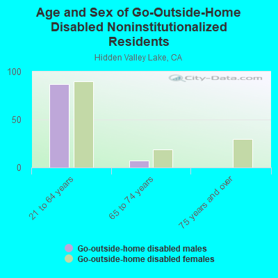 Age and Sex of Go-Outside-Home Disabled Noninstitutionalized Residents