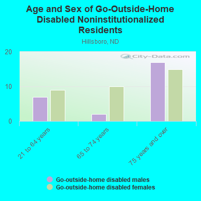 Age and Sex of Go-Outside-Home Disabled Noninstitutionalized Residents