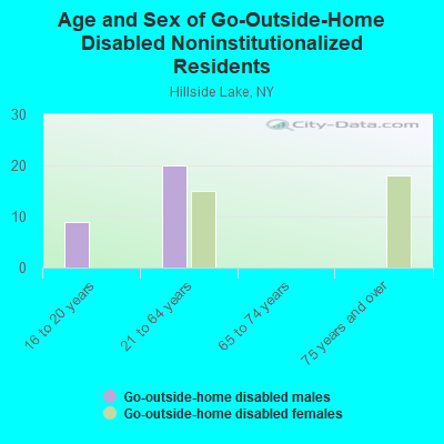 Age and Sex of Go-Outside-Home Disabled Noninstitutionalized Residents